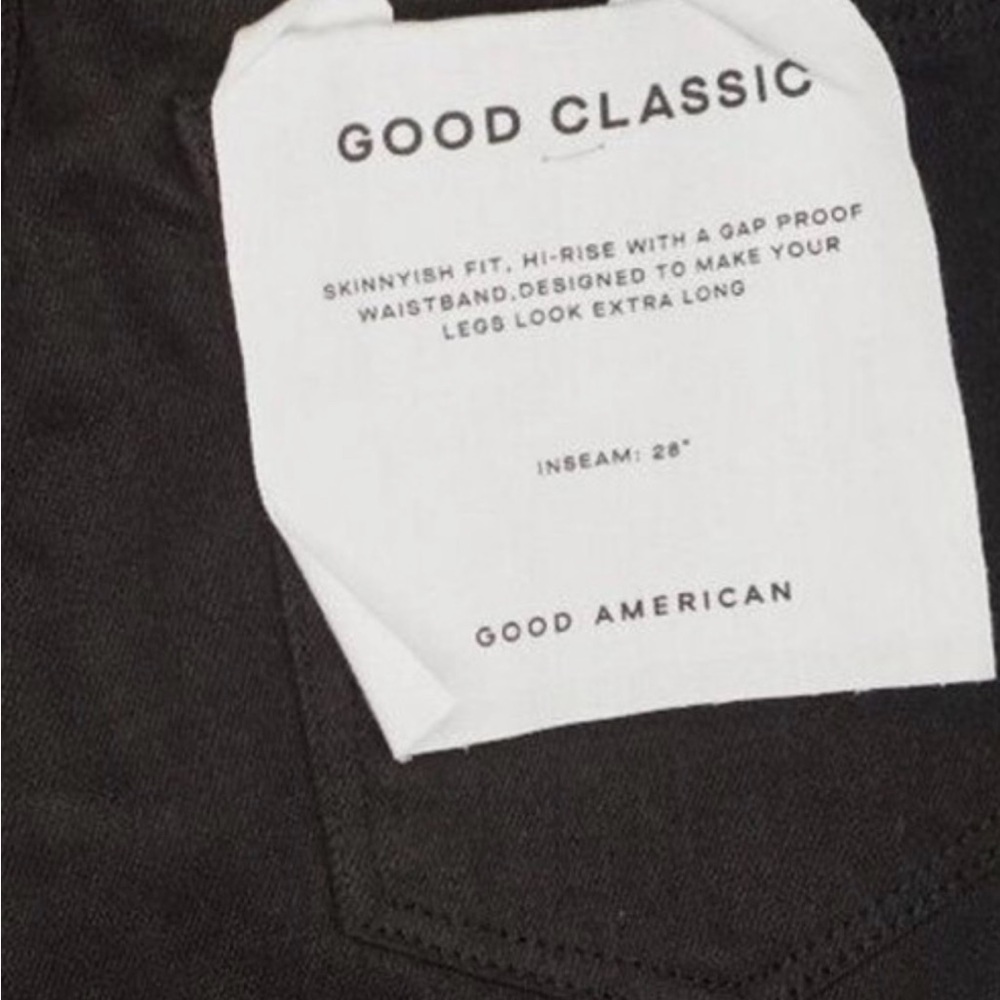 Good American Good Classic Black Jeans- like new - Picture 2 of 12